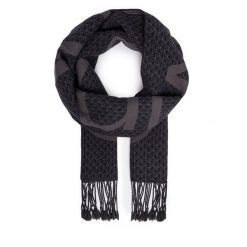 Szalik Calvin Klein. Szare szaliki i kominy damskie CALVIN KLEIN, bez wzorów. Za 329.99 zł.