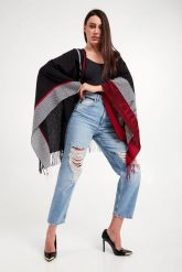 Szal wełniany EMPORIO ARMANI. Szaliki i kominy damskie Emporio Armani, bez wzorów, z wełny. W wyprzedaży za 704.37 zł.
