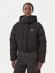 Tommy Jeans Kurtka puchowa Alaska DW0DW18609 Czarny Cropped Fit. Czarne kurtki damskie Tommy Jeans, s, bez wzorów, z jeansu, bez kaptura. Za 1,099.00 zł.