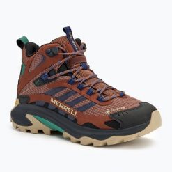 Buty turystyczne męskie Merrell Moab Speed 2 Mid GTX. Czarne buty trekkingowe męskie MERRELL, bez zapięcia, trekkingowe. Za 479.99 zł.
