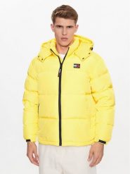 Tommy Jeans Kurtka puchowa Alaska DM0DM15445 Żółty Regular Fit. Żółte kurtki męskie Tommy Jeans, m, bez wzorów, z jeansu, bez kaptura. Za 839.99 zł.