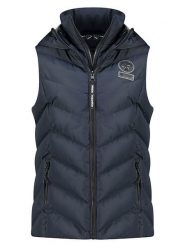 Geographical Norway Kamizelka pikowana "Valor" w kolorze granatowym rozmiar: L. Niebieskie kamizelki damskie Geographical Norway, l. Za 218.57 zł.