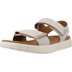 Sandały GEOX D XAND 2S Beżowy. Brązowe obuwie trekkingowe damskie Geox, bez wzorów, ze skóry, bez obcasa. Za 352.99 zł.