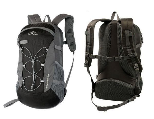 Plecak Fjord Nansen Geiranger Solid 30L. Czarne plecaki damskie FJORD NANSEN, bez wzorów, z materiału, biznesowe. Za 293.99 zł.