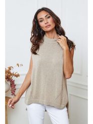 So Cachemire Sweter "Ernon" w kolorze szarobrązowym rozmiar: XL. Brązowe swetry klasyczne damskie So Cachemire, xl, z kaszmiru, bez kołnierzyka. Za 222.94 zł.