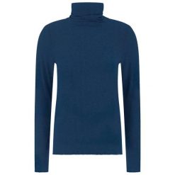 T-Shirt Deha Mieszanka Kaszmiru Wysoki Golf Damskie. Niebieskie golfy damskie Deha, s, bez wzorów, z elastanu, bez ramiączek. Za 300.99 zł.