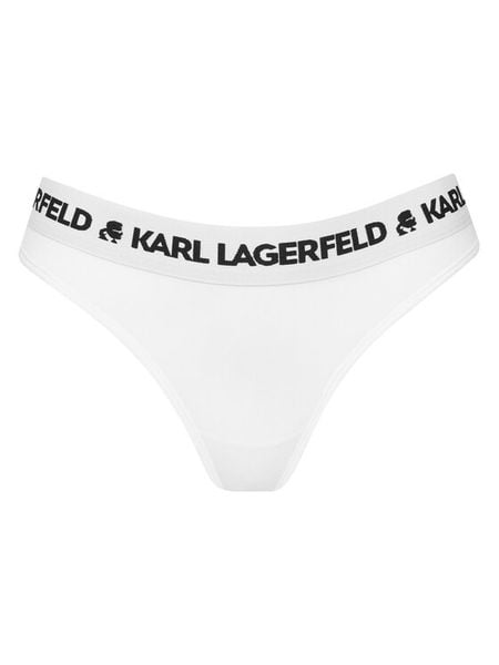 KARL LAGERFELD Stringi A1W47008 Biały. Białe stringi damskie Karl Lagerfeld, s, bez wzorów, z lyocellu. Za 129.99 zł.