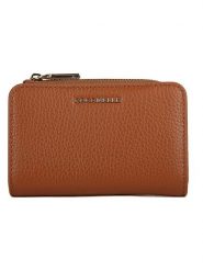 COCCINELLE Skórzany portfel w kolorze jasnobrązowym - 13 x 8 cm rozmiar: onesize. Brązowe portfele damskie Coccinelle, bez wzorów, z materiału. Za 296.56 zł.