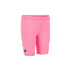 Spodenki 3/4 UV surfing 100 dla malucha. Czerwone szorty damskie NABAIJI, bez wzorów, z elastanu, sportowe. Za 19.99 zł.