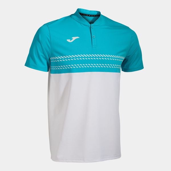 Koszulka męska Joma Smash Short Sleeve Polo white/blue M. Białe koszulki polo męskie Joma, m, bez wzorów, z poliesteru, bez ramiączek. Za 215.00 zł.