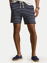 Polo Ralph Lauren Szorty materiałowe 710B14506002 Granatowy Regular Fit. Niebieskie szorty męskie Polo Ralph Lauren, z bawełny, bez kołnierzyka. Za 729.99 zł.