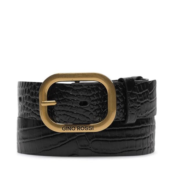 Pasek Damski GINO ROSSI. Czarne paski damskie Gino Rossi, bez wzorów. Za 99.99 zł.