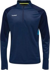 Męska bluza Hummel Tech Move Half Zip Blue2. Niebieskie bluzy bez kaptura męskie HUMMEL, m, z elastanu. Za 211.99 zł.