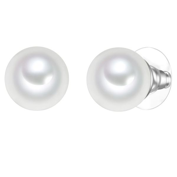 Yokoamii Kolczyki z Stop metali w Srebrny 1 ct Damski. Szare kolczyki damskie Yokoamii, z perłą, srebrne, na sztyftcie. Za 129.99 zł.