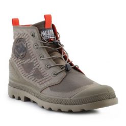 Buty Palladium Pampa Lite Travel Vt 74472-377-M zielone. Zielone buty sportowe na co dzień męskie z materiału, bez zapięcia. Za 544.84 zł.