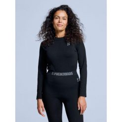 Koszulka termiczna - Damska - Czarna. Czarne bielizna termoaktywna damska POEDERBAAS, bez wzorów. Za 199.42 zł.