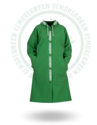 Płaszcz damski BEMOREGREEN 907 wodoochronny. Zielone płaszcze damskie Pros, xs, bez wzorów, z bawełny. Za 427.00 zł.