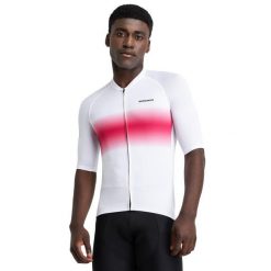 Męska ultralekka koszulka rowerowa Kolarstwo Siroko M3 Dawn. Białe t-shirty sportowe męskie SIROKO, m, z elastanu, bez ramiączek, rowerowe. Za 254.00 zł.