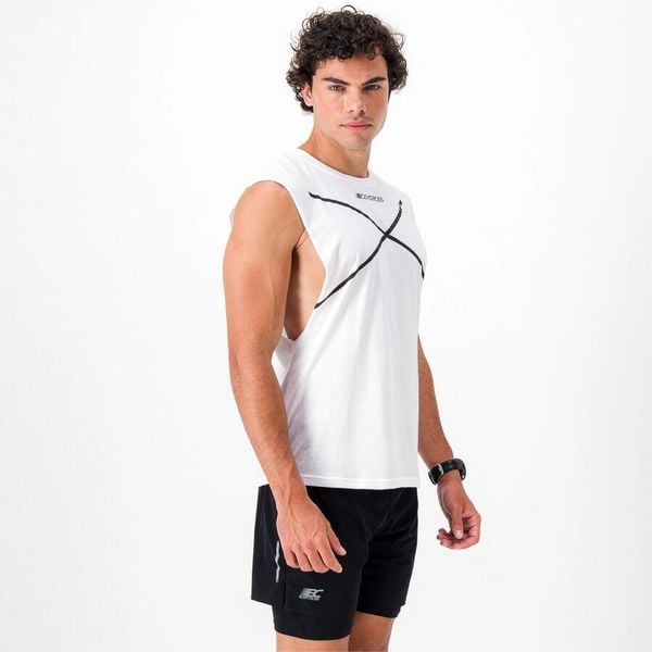 Idealna koszulka męska do treningu RAW TOP. Białe t-shirty sportowe męskie BODYCROSS, m, z materiału, bez ramiączek, do biegania. Za 193.99 zł.