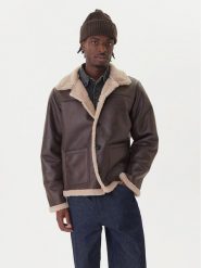 Jack & Jones Kurtka z imitacji skóry Cambridge 12282946 Brązowy Regular Fit. Brązowe kurtki męskie Jack & Jones, m, bez wzorów, ze skóry, bez kaptura. Za 449.99 zł.