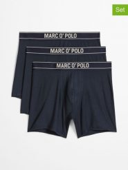 Marc O´Polo Bodywear Bokserki (3 pary) w kolorze granatowym rozmiar: XXL. Niebieskie bokserki męskie bez wzorów. Za 139.95 zł.