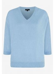 More & More Sweter w kolorze błękitnym rozmiar: 44. Niebieskie swetry klasyczne damskie MORE & MORE, ze splotem, bez kołnierzyka. Za 109.00 zł.