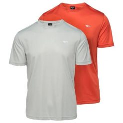 T-shirt Męski Trening Jodin 2pak. Brązowe t-shirty męskie Hi-tec, m, bez wzorów, bez kołnierzyka. Za 87.99 zł.