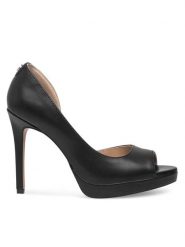 Nine West Szpilki WFA2733-1 Czarny. Czarne szpilki Nine West, bez wzorów, z syntetyku, bez obcasa. Za 219.99 zł.