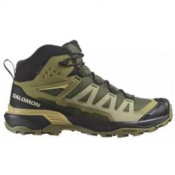 Buty trekkingowe męskie Salomon X Ultra Mid 360 Gtx Gore-tex. Zielone buty trekkingowe męskie Salomon, z gore-texu, za kostkę, bez zapięcia, trekkingowe, gore-tex. Za 711.00 zł.