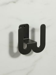 Smarto Metallico Uchwyt w kolorze czarnym na kapcie - 8 x 8 x 5 cm rozmiar: onesize. Czarne kapcie damskie Smarto Metallico, z materiału. Za 39.99 zł.