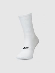 4F Skarpetki casual do połowy łydki (3-pack) męskie - białe 43-46. Białe skarpetki męskie 4f, bez wzorów, z bawełny. Za 54.99 zł.