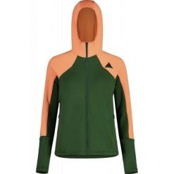 Bluza trekkingowa damska Maloja DuronM. Zielone bluzy sportowe damskie Maloja, s, bez wzorów, z materiału, bez ramiączek, długie, z kapturem. Za 429.99 zł.