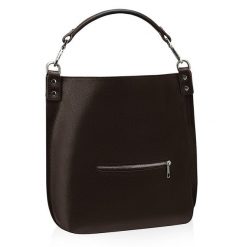 Torebka damska skórzana SABINE ciemny-braz. Torebki klasyczne damskie bez wzorów, bez dodatków. Za 282.90 zł.
