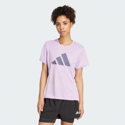 Koszulka Run It. Czerwone bluzki damskie Adidas, m, bez wzorów, bez ramiączek. W wyprzedaży za 94.17 zł.