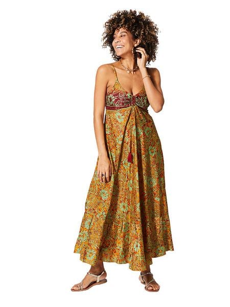 Ipanima Sukienka w kolorze żółto-zielonym rozmiar: 38/40. Zielone sukienki damskie Ipanima, bez wzorów, klasyczne, bez kołnierzyka, bez ramiączek, maxi. Za 118.84 zł.