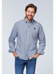 Polo Sylt Koszula - Regular fit - w kolorze granatowo-białym rozmiar: 3XL. Białe koszule męskie Polo Sylt, xl, bez wzorów, z bawełny, bez kołnierzyka, bez ramiączek. Za 124.95 zł.