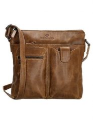 Micmacbags Skórzana torebka w kolorze jasnobrązowym - 25 x 23 x 4 cm rozmiar: onesize. Brązowe torebki klasyczne damskie micmacbags, bez wzorów, z materiału, bez dodatków. Za 295.99 zł.