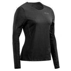 Koszulka sportowa do biegania z długim rękawem CEP damska. Czarne bluzki sportowe damskie CEP, s, bez wzorów, bez ramiączek. Za 209.00 zł.