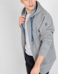 Invicta Bluza "Zip-Hoodie" | 4454252/U | Mężczyzna | Szary Melanż. Szare bluzy bez kaptura męskie Invicta, m, z bawełny. W wyprzedaży za 259.00 zł.