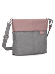 Zwei Torebka w kolorze szaro-szaroróżowym - 25 x 23 x 10 cm rozmiar: onesize. Szare torebki klasyczne damskie Zwei, bez wzorów, z materiału, bez dodatków. Za 205.93 zł.