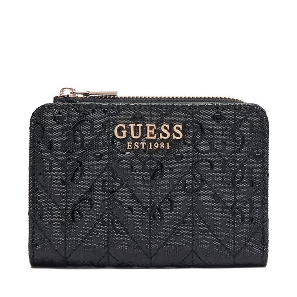 Portfel Guess. Czarne portfele damskie Guess, z aplikacjami. Za 264.99 zł.