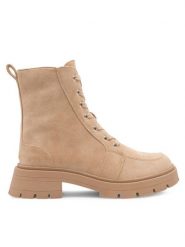 Jenny Fairy Trapery Gloria HYLR230431 Beżowy. Brązowe trapery damskie Jenny Fairy, z materiału, bez obcasa. Za 179.99 zł.