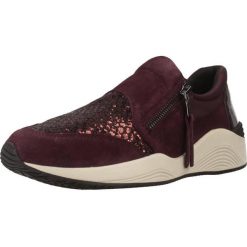 Buty GEOX D OMAYA Bordeaux. Czerwone obuwie trekkingowe damskie Geox. Za 257.99 zł.