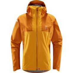 Kurtka przeciwdeszczowa męska L.I.M GTX Active. Żółte kurtki męskie Haglöfs, l, bez wzorów, sportowe, bez kaptura. Za 1,049.99 zł.