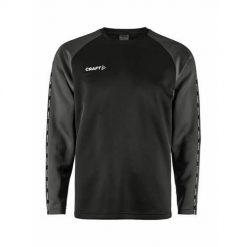 Koszulka treningowa męska Craft Squad 2.0 Crew Neck. Czarne koszulki męskie z długim rękawem Craft, m, z poliesteru. Za 247.00 zł.