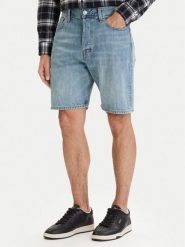 Jack & Jones Szorty jeansowe Tony Original 12290116 Niebieski Regular Fit. Niebieskie szorty męskie Jack & Jones, z bawełny, bez kołnierzyka. Za 169.99 zł.