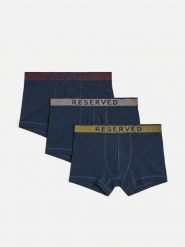 3 pack bokserek Classic z lyocellu - granatowy. Niebieskie bokserki męskie Reserved, bez wzorów, z lyocellu. Za 79.99 zł.