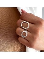 DI GIORGIO Srebrny pierścionek rozmiar: 54. Szare pierścionki damskie DI GIORGIO, srebrne. Za 208.99 zł.