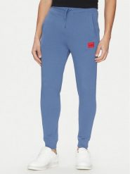 HUGO Spodnie dresowe Doak212 50447963 Niebieski Regular Fit. Niebieskie spodnie dresowe męskie Hugo, bez wzorów, z bawełny. Za 279.99 zł.