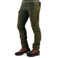 Spodnie myśliwskie męskie Tagart Scout z membraną i ładownicami na 6 nabojów. Zielone spodnie materiałowe męskie tagart, bez wzorów, z elastanu. Za 599.00 zł.